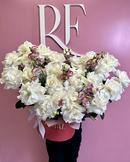 Bouquet of Premium composition of roses and exotics flowers delivered to Aktobe