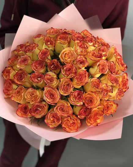 101 Roses (color to the florist's taste) with delivery to Astana