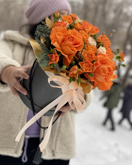 Bouquet of Bouquet in box flowers delivered to Karaganda
