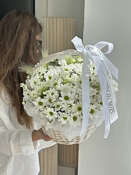 Белоснежное облако в корзине