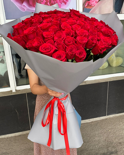 Bouquet of 101 meters flowers delivered to Taraz