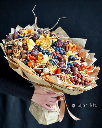Bouquet of Designer bouquet of dried fruits flowers delivered to Almaty