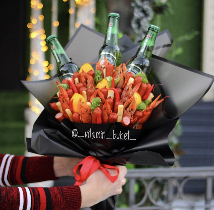 Men's beer bouquet