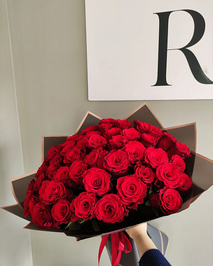 Bouquet of Bouquet of 51 roses flowers delivered to Pavlodar