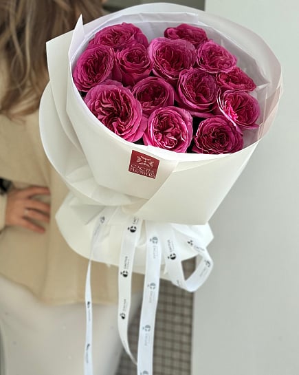 Моно букет из роз London Bell с доставкой по Астане