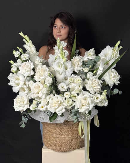 White silk with delivery to Almaty