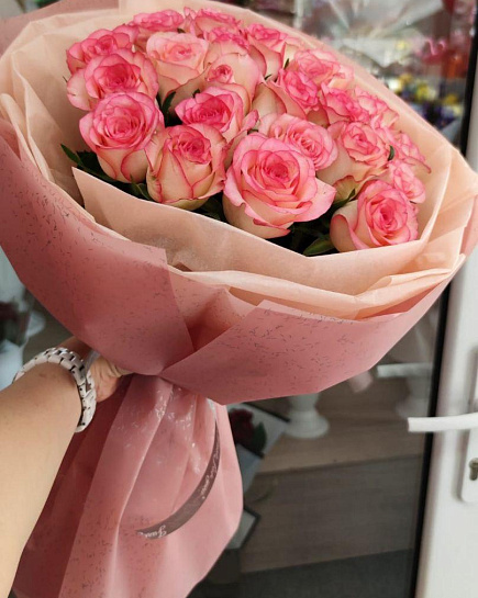 Букет "25 роз Джумилия" с доставкой по Алматы