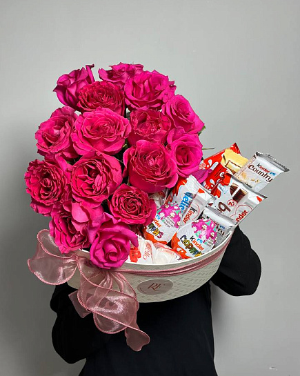 Bouquet of Sweet heart flowers delivered to Kostanay.