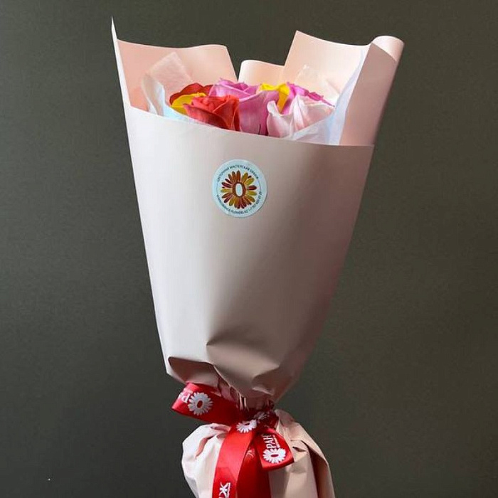 Bouquet of 7 roses mix