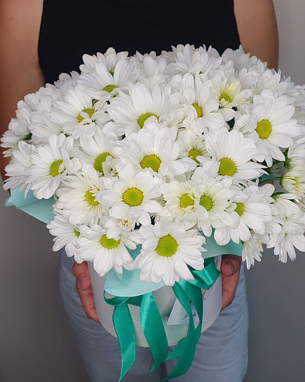 Bouquet of gentle cloud of daisies flowers delivered to Astana