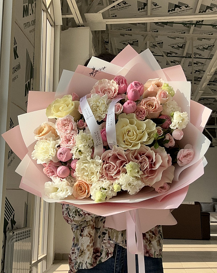 Bouquet of Fleece flowers delivered to Astana