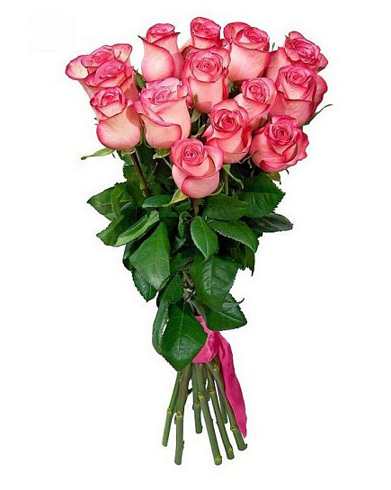 Букет из розовых роз "Мадонна" с доставкой по Астане