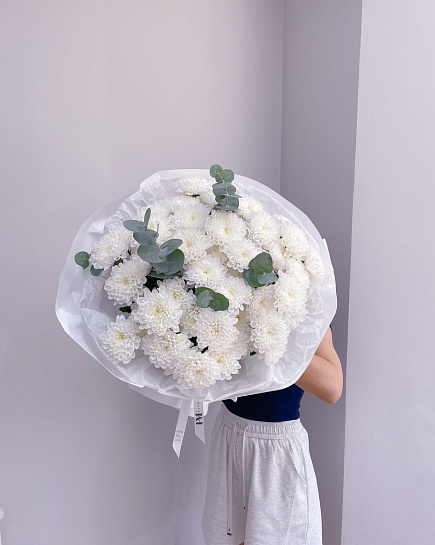 Bouquet of Bouquet of Dutch chrysanthemums flowers delivered to Astana