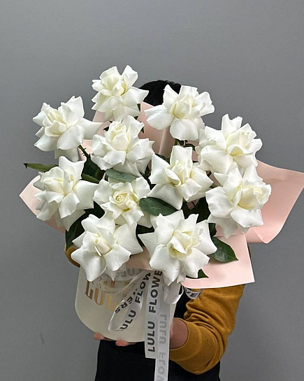Bouquet of Composition of French roses 11 pcs flowers delivered to Astana