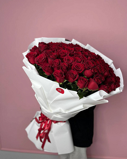 Bouquet of Rose 90 cm flowers delivered to Kokshetau