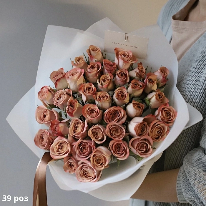 Bouquet of roses Cappuccino (39)
