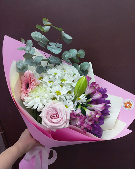 Bouquet of Petal palette flowers delivered to Almaty