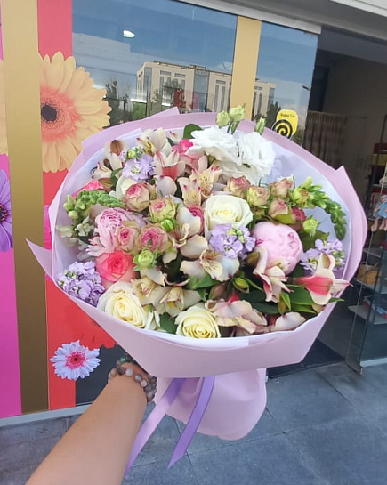Bouquet of Gifts of summer flowers delivered to Almaty