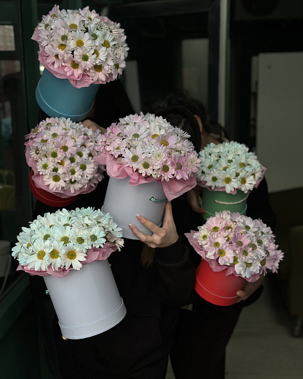 Bouquet of Chrysanthemums flowers delivered to Karaganda