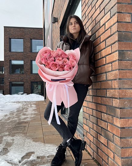 Bouquet of Raspberry sorbet flowers delivered to Almaty