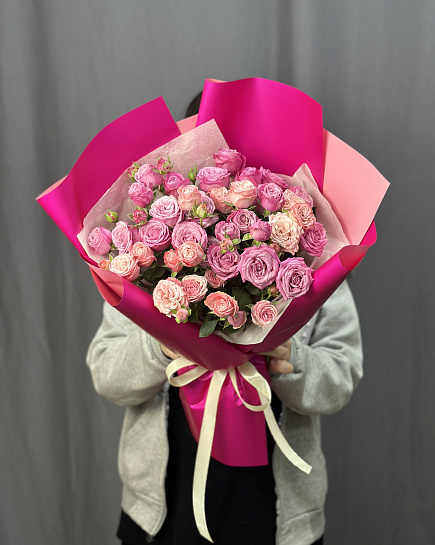 Bouquet of Shrub roses Bombastic flowers delivered to Astana