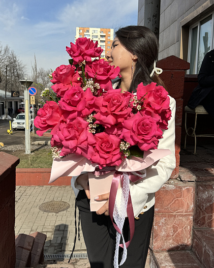 Bouquet of Veil flowers delivered to Almaty