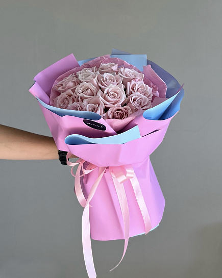 Bouquet of Bouquet of 15 roses flowers delivered to Astana