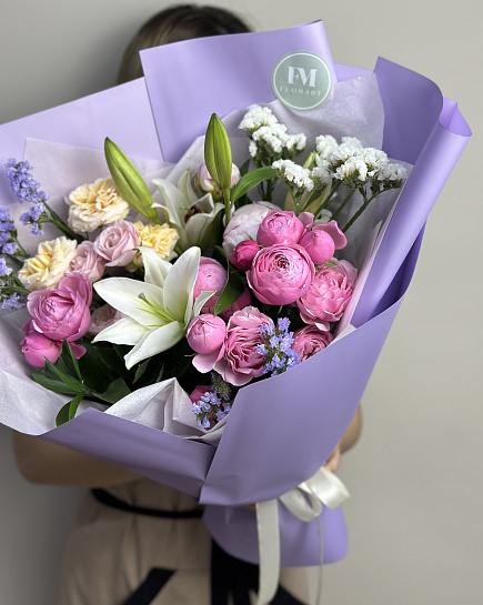 Bouquet of Lavender flowers delivered to Astana