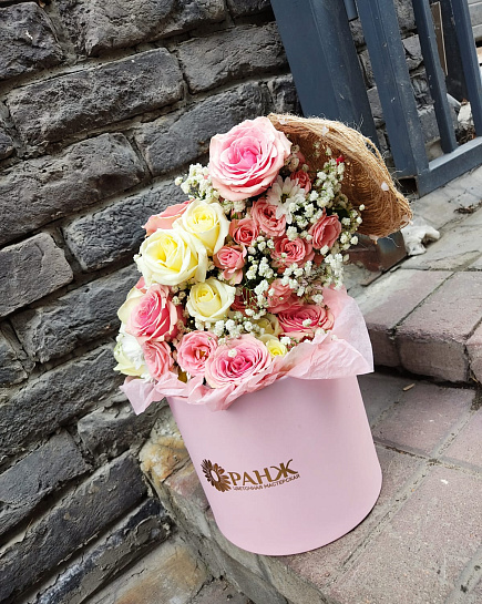 Bouquet of Women's hat flowers delivered to Almaty