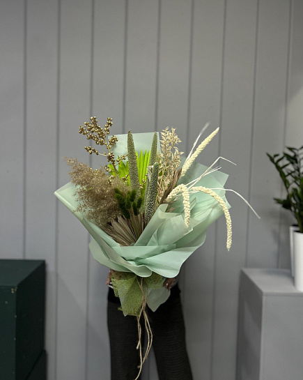 Bouquet of Bouquet of dried flowers (green) flowers delivered to Astana
