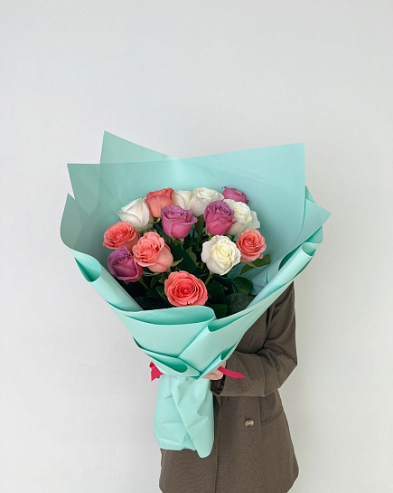 Bouquet of rose flowers delivered to Astana