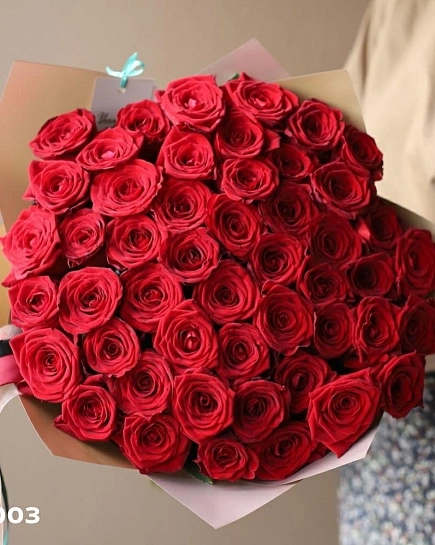 Bouquet of Bouquet of red roses (49) flowers delivered to Shymkent