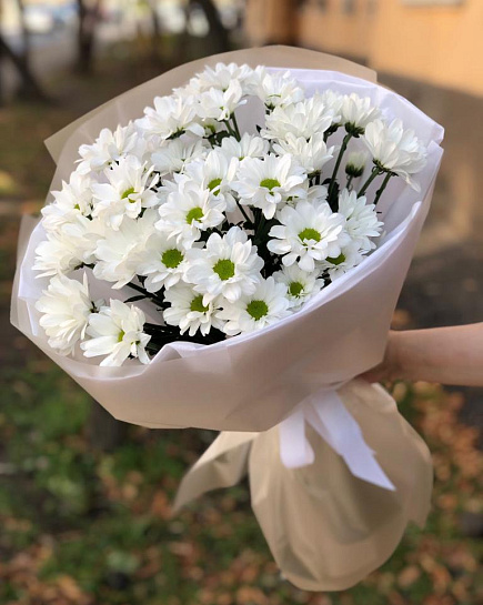 Bouquet of Bouquet of chamomile chrysanthemums flowers delivered to Almaty