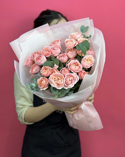 Bouquet of Soft pink bouquet flowers delivered to Astana