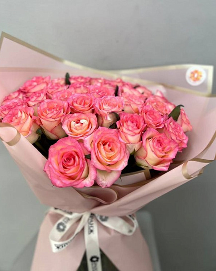 Bouquet of Bouquet of 35 roses Jumilia flowers delivered to Almaty