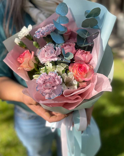 Букет с розами “Принцесса сердца” с доставкой по Алматы