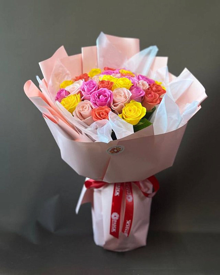 Bouquet of Bouquet of 31 roses mix flowers delivered to Almaty