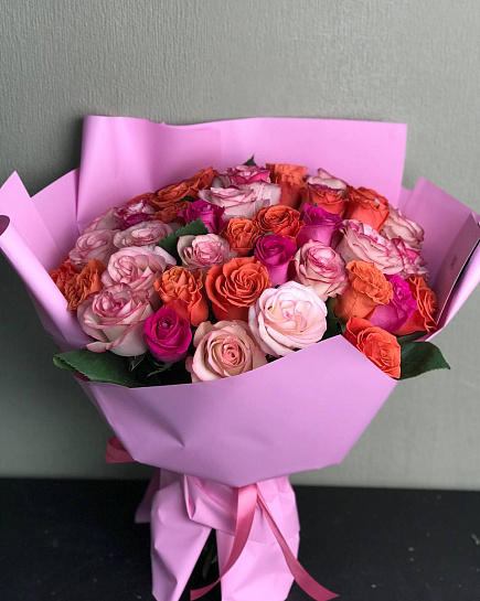 Bouquet of 51 assorted flowers delivered to Uralsk