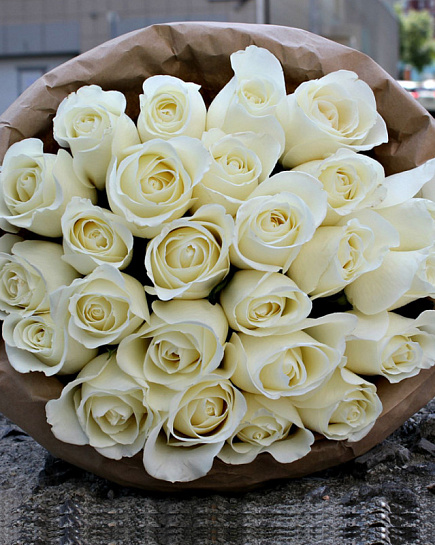 25 роз в букете с доставкой по Алматы