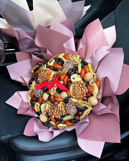 Bouquet of Bouquet of dried fruits with honey flowers delivered to Almaty