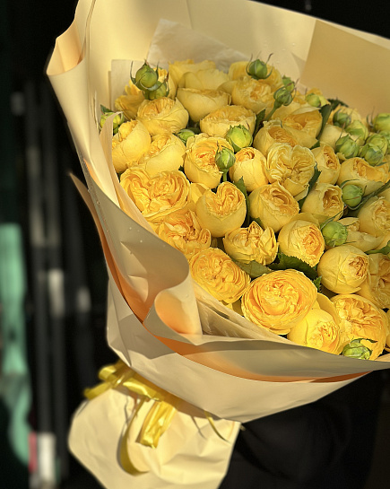 Bouquet of Pionic roses flowers delivered to Karaganda