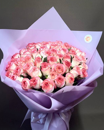 Букет из роз Джумилия 51 шт с доставкой по Алматы