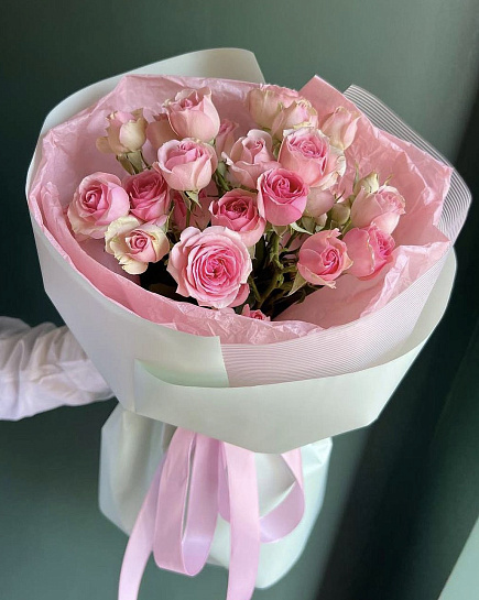 Bouquet of pink cloud flowers delivered to Rudniy
