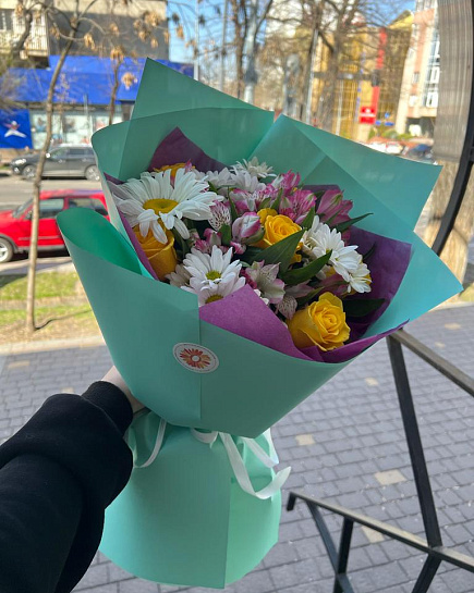 Bouquet of spring rapture flowers delivered to Almaty