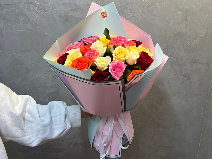Bouquet of 35 roses mix