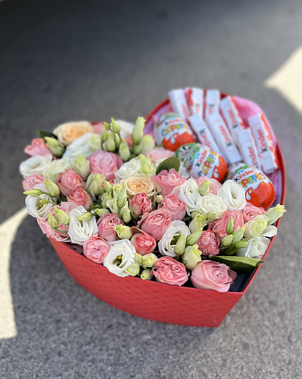 Bouquet of Heart flowers delivered to Rudniy