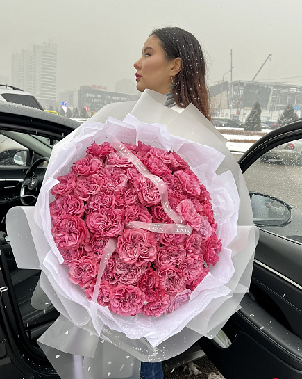 Bouquet of Country Blues flowers delivered to Almaty