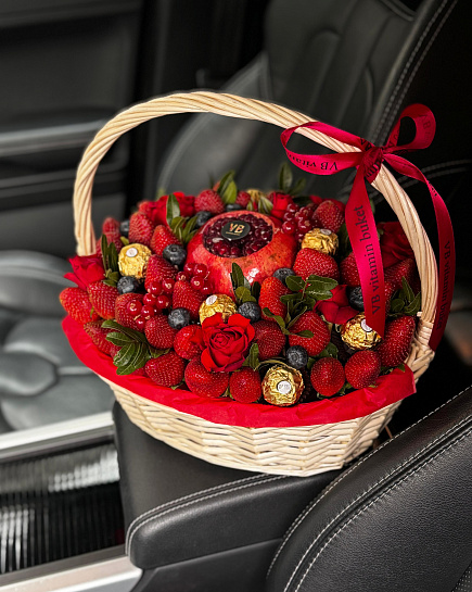 Bouquet of Bardot basket flowers delivered to Astana