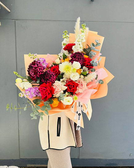 Bouquet of Fragrant Variety flowers delivered to Almaty