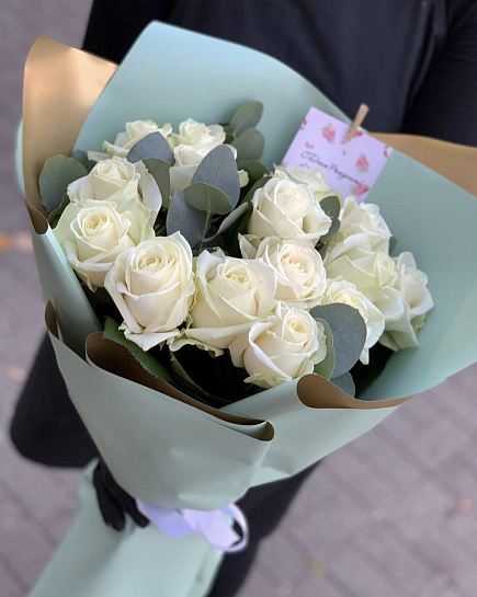 Bouquet of White clouds flowers delivered to Rudniy